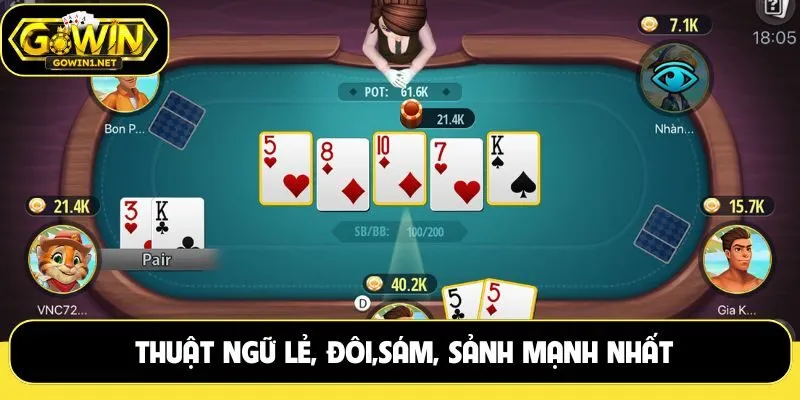 Thuật ngữ lẻ, đôi,sám, sảnh mạnh nhất