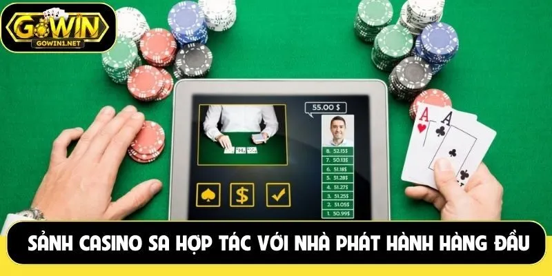 Sảnh casino SA hợp tác với các nhà phát hành hàng đầu